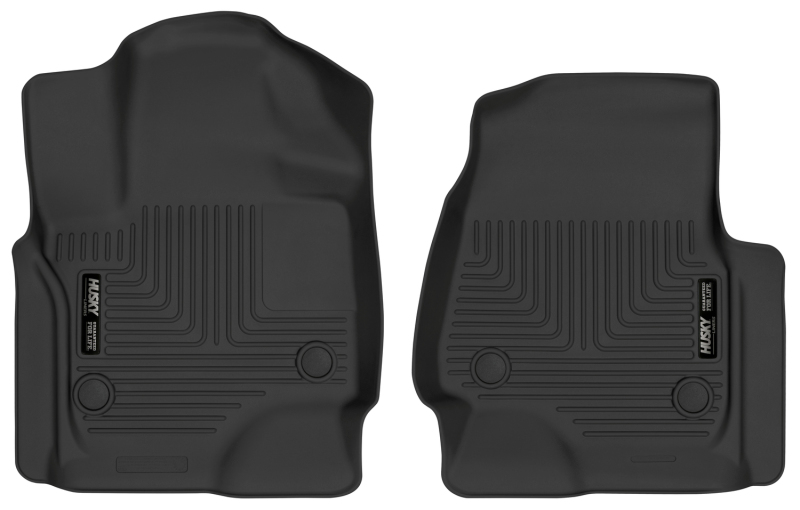 Ford Expedition Floor Mats - Front - Husky Liners - X-act Contour - Black - `18-`22